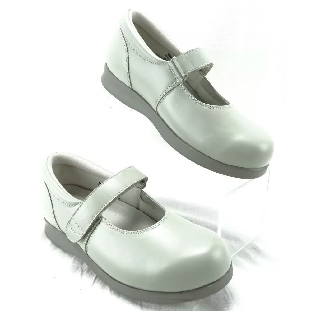 DREW Bloom II Size 6 M 14353-32 Gray Leather Comfort Mary Jane Orthopedic Shoes